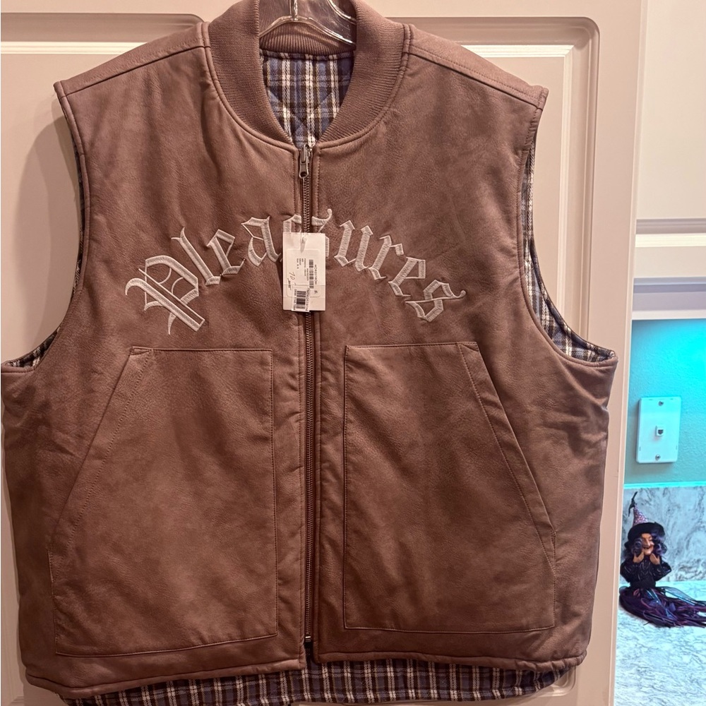 Pleasures Horns Reversible Quilted Vest